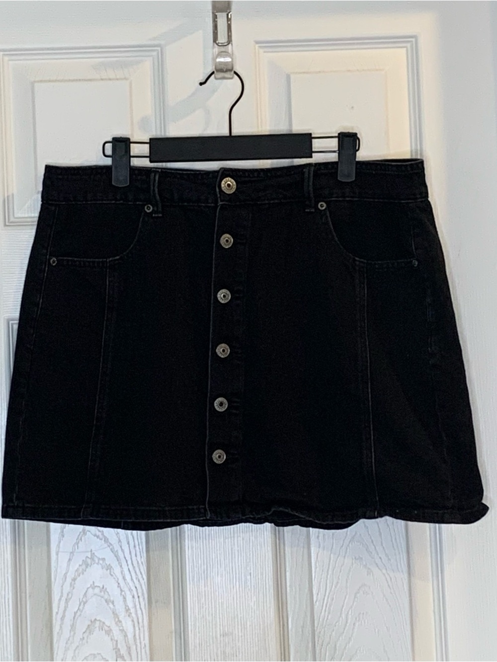American Eagle Hi-Rise A-Line Skirt Black Size 14